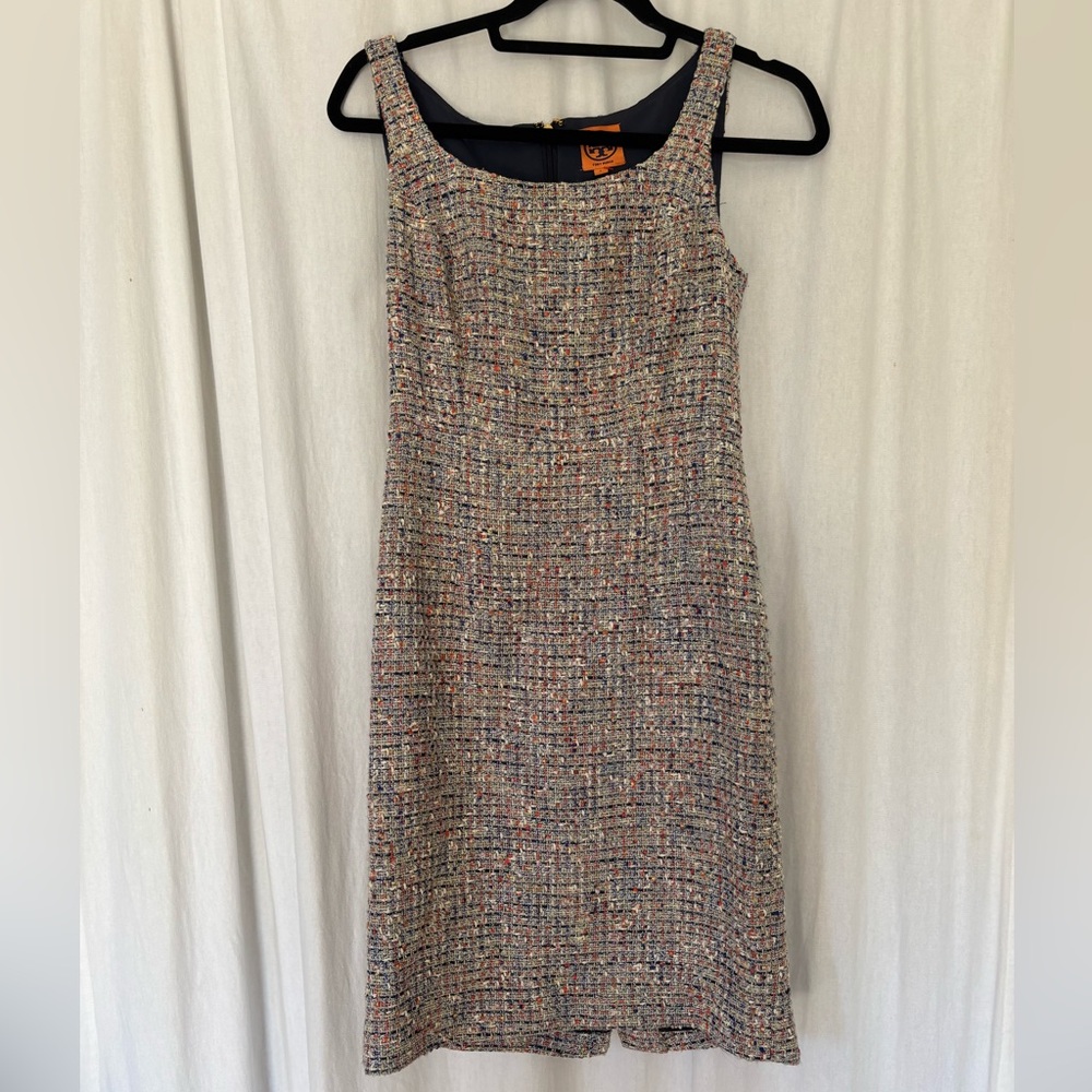 Tory Burch Multicolor Tweed Dress